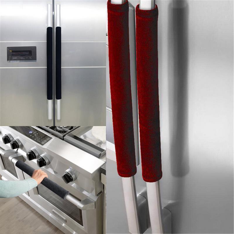 2 ชิ้น/เซ็ตฝาครอบมือจับประตูตู - Kitchen Appliances Red Knobs บทวิจารณ์และราคา